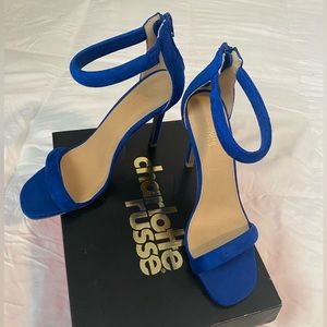 Cobalt Suede Heels
